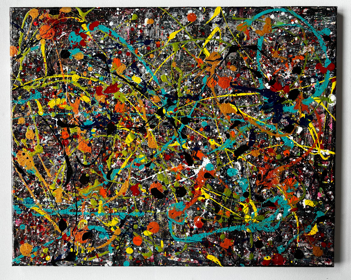 Chromatic Chaos - 16x20 Acrylic hand made color painting