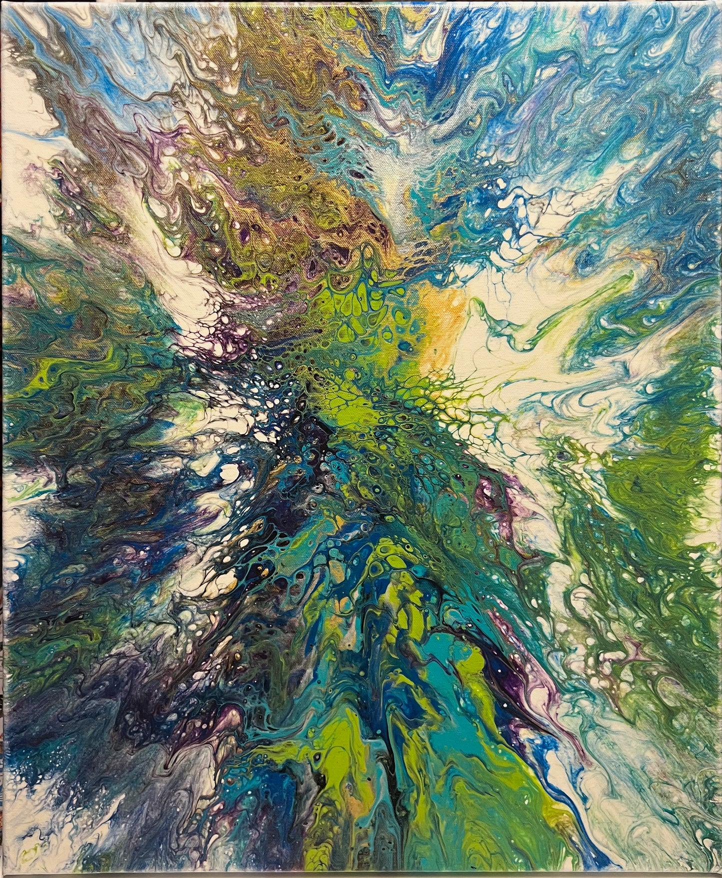 18x24 Acrylic hand made color painting