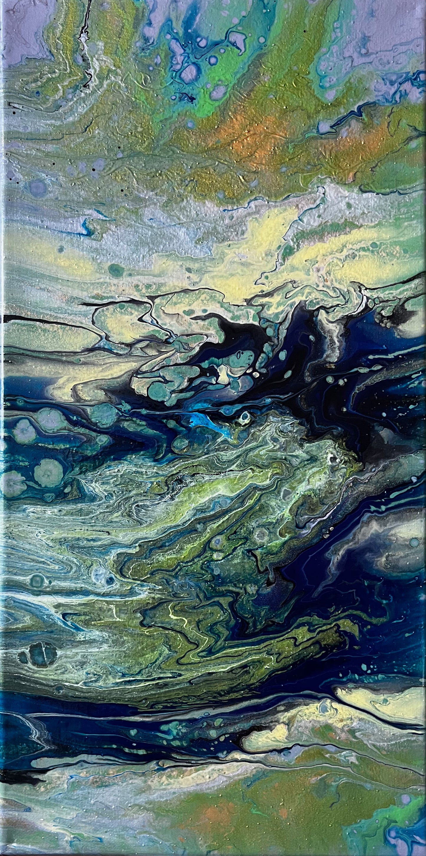 10x20 acrylic original color painting on canvas