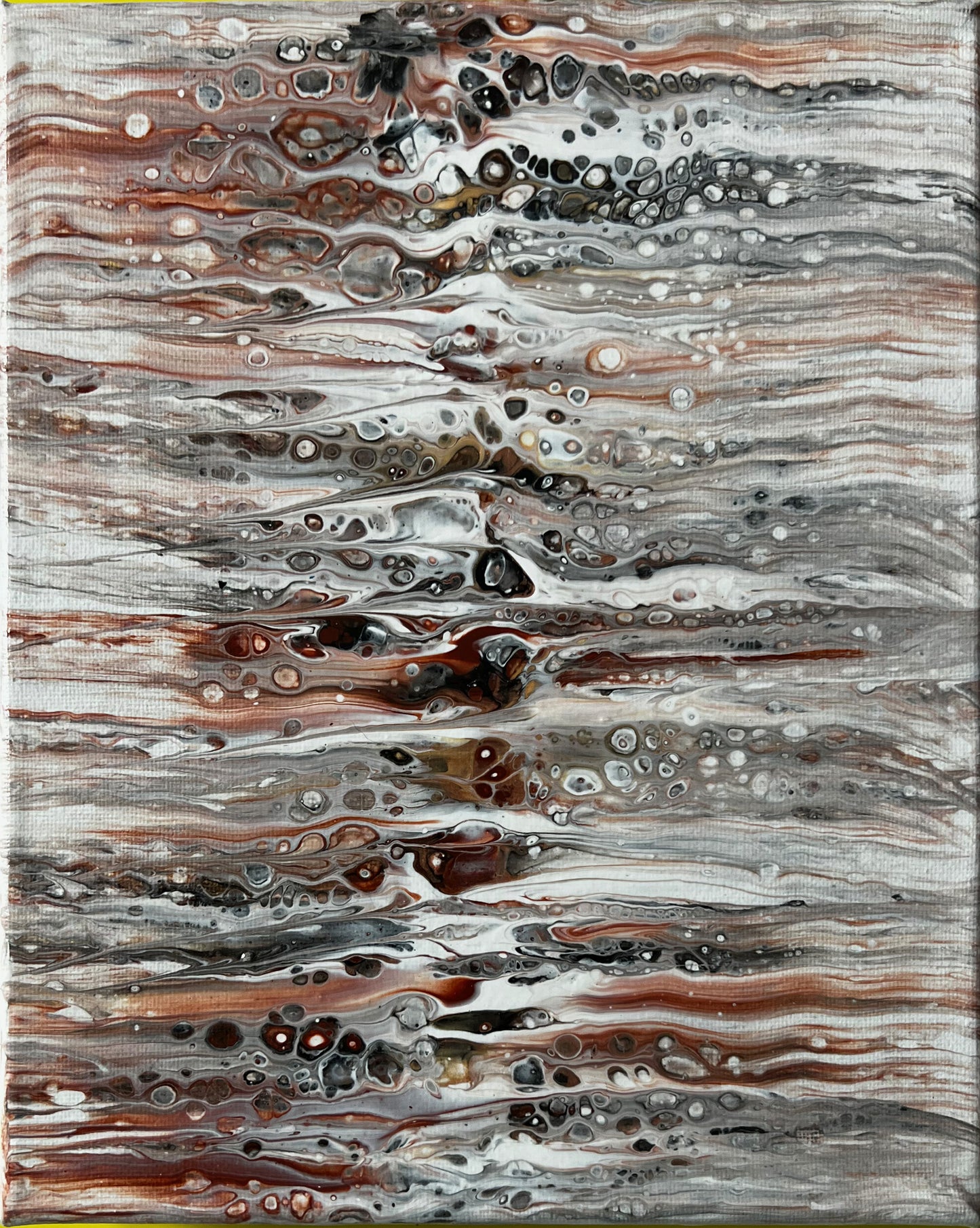 8x10 Acrylic hand made abstract painting
