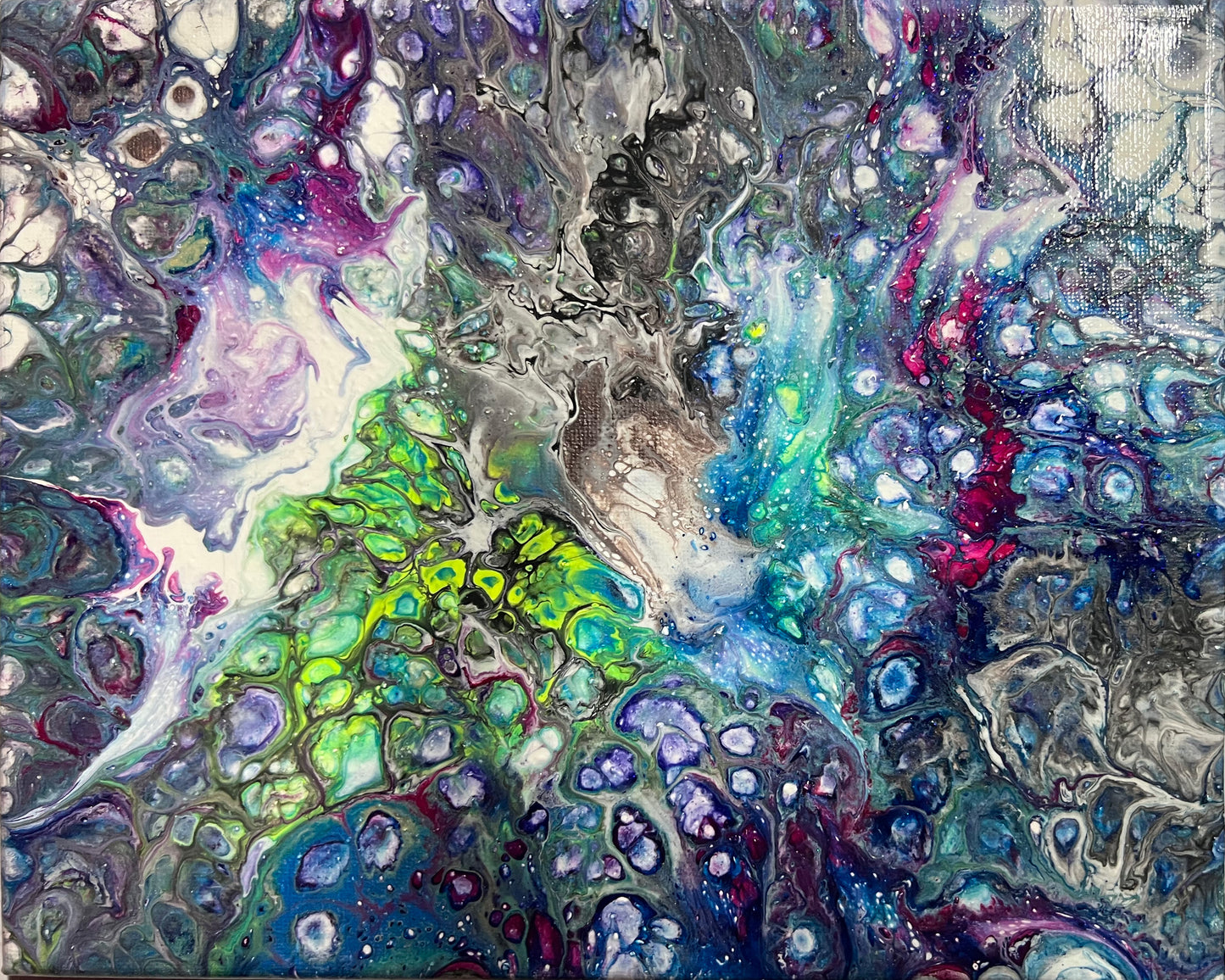 8x10 acrylic hand made color painting
