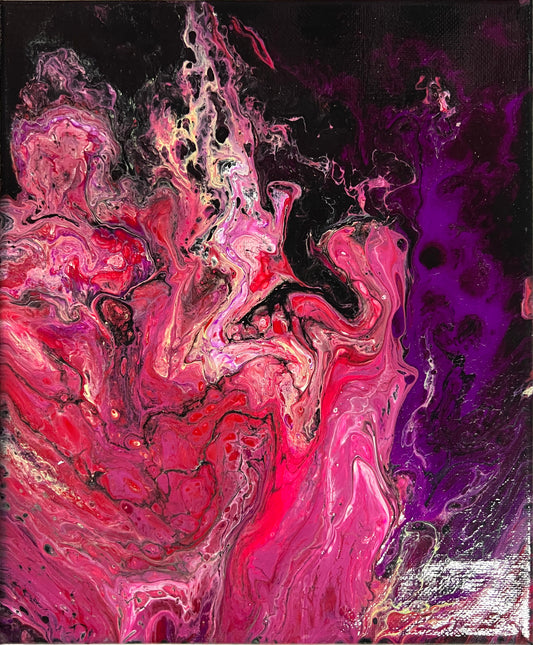 8x10 acrylic hand made color painting