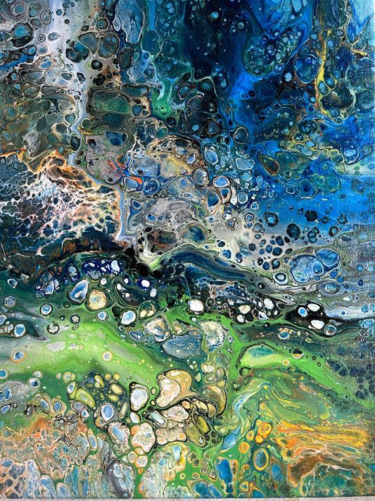 14x11 Acrylic hand made painting